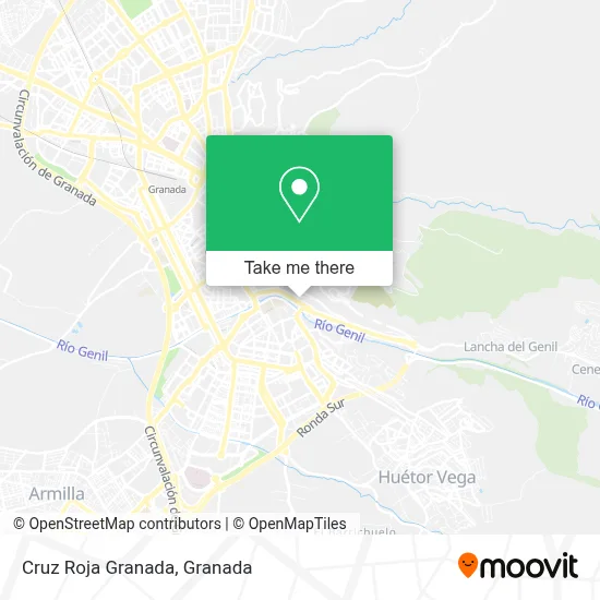 Cruz Roja Granada map