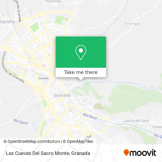 Las Cuevas Del Sacro Monte map