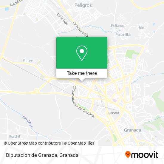 Diputacion de Granada map
