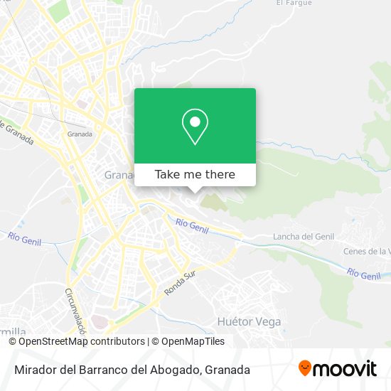 Mirador del Barranco del Abogado map