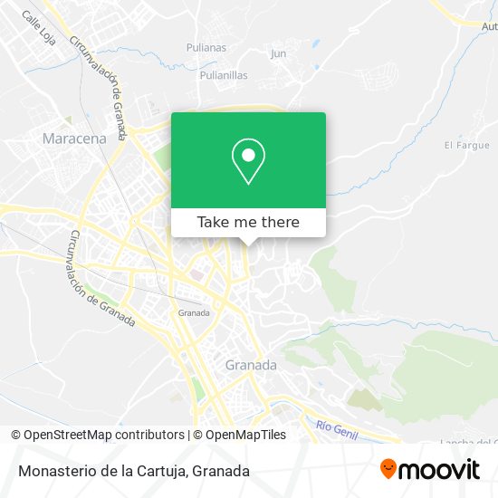 Monasterio de la Cartuja map