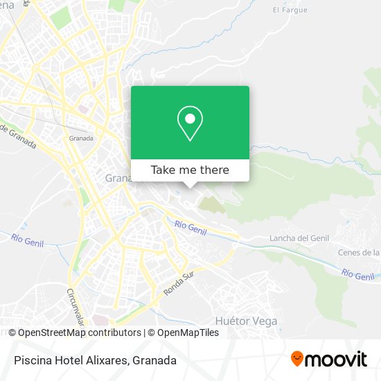 Piscina Hotel Alixares map