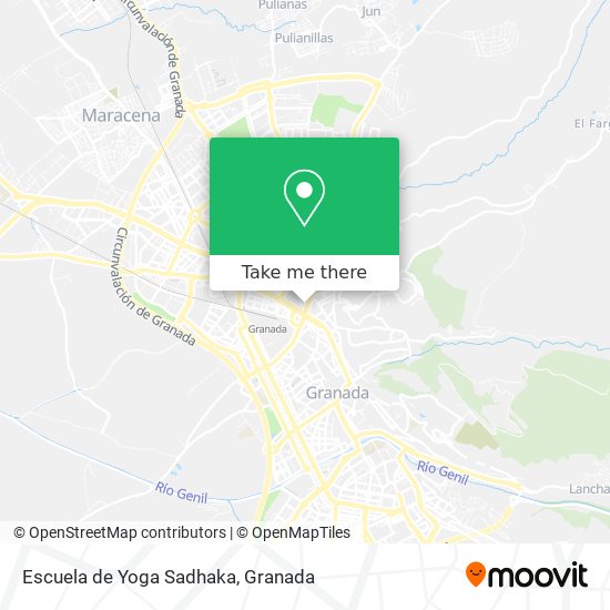 mapa Escuela de Yoga Sadhaka