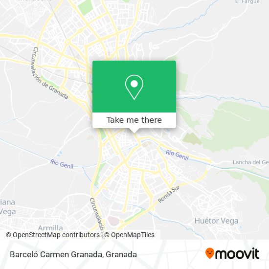 Barceló Carmen Granada map