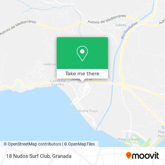 18 Nudos Surf Club map