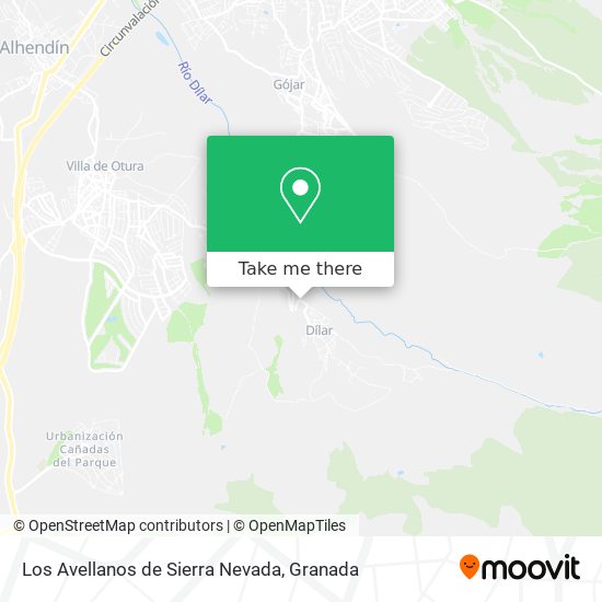 Los Avellanos de Sierra Nevada map