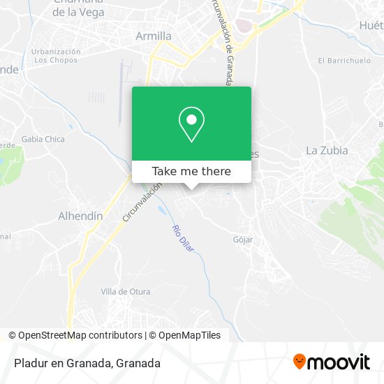 Pladur en Granada map