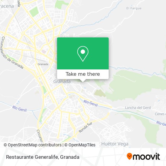 Restaurante Generalife map