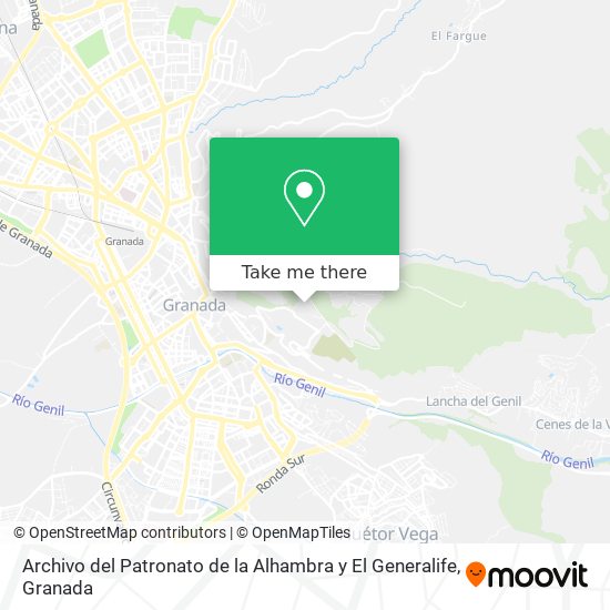 Archivo del Patronato de la Alhambra y El Generalife map