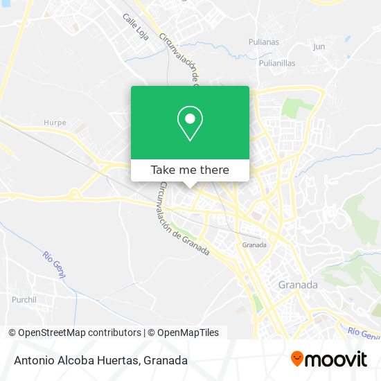 Antonio Alcoba Huertas map