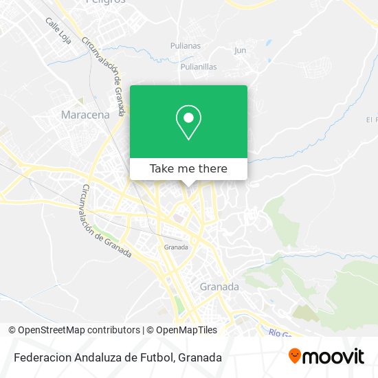 Federacion Andaluza de Futbol map