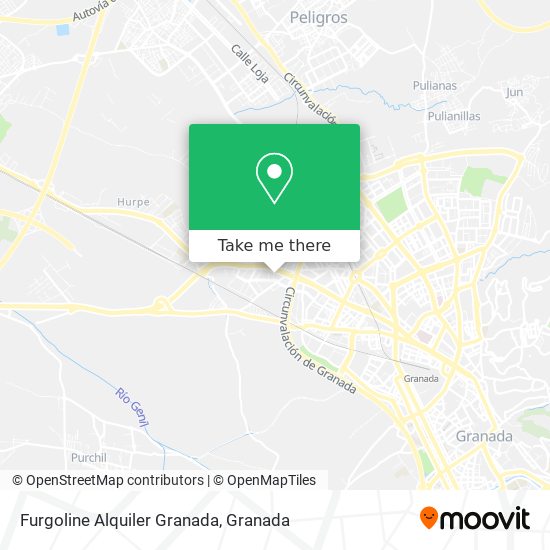 mapa Furgoline Alquiler Granada