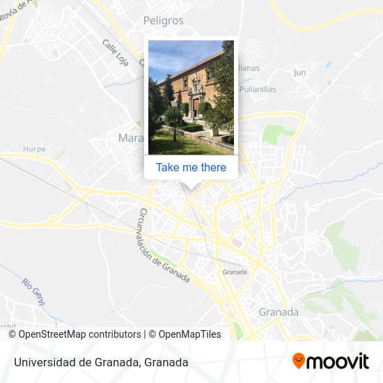 Universidad de Granada map