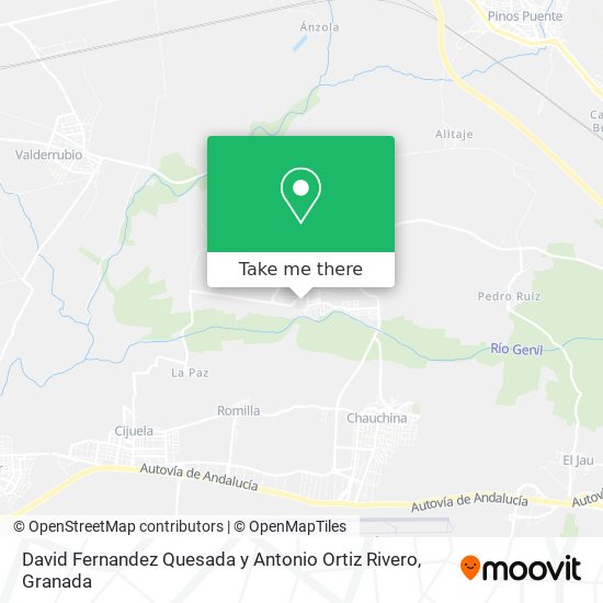 David Fernandez Quesada y Antonio Ortiz Rivero map