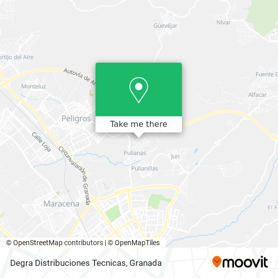Degra Distribuciones Tecnicas map