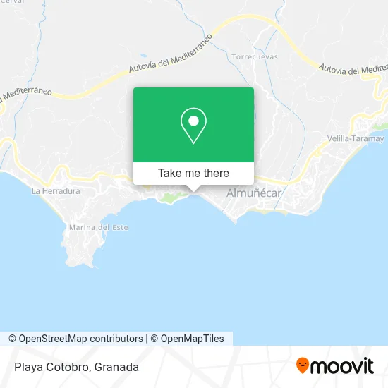 Playa Cotobro map