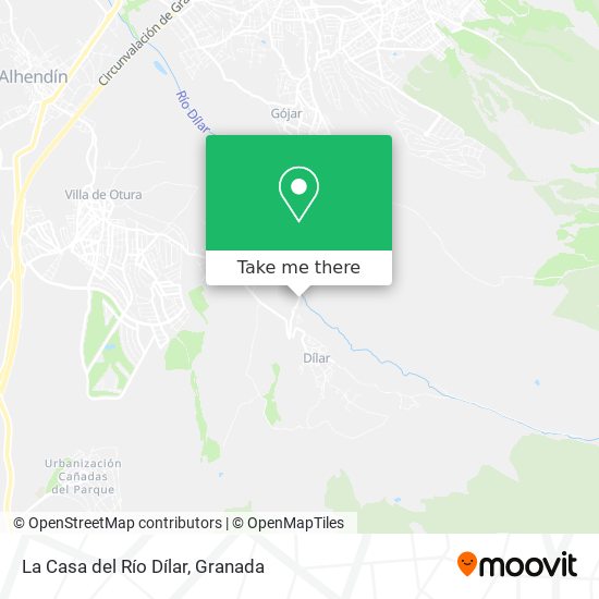 La Casa del Río Dílar map