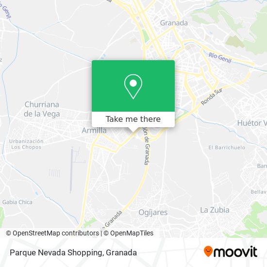 Parque Nevada Shopping map