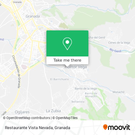 Restaurante Vista Nevada map