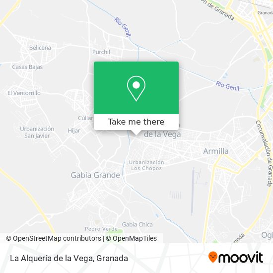 La Alquería de la Vega map