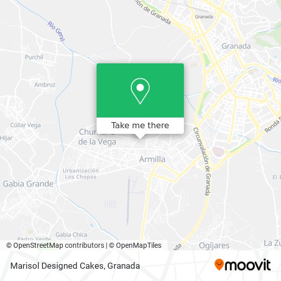 Marisol Designed Cakes map