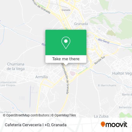 Cafetería Cervecería I +D map