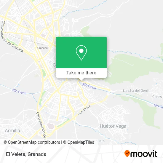 El Veleta map