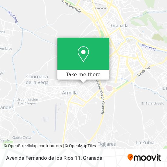 mapa Avenida Fernando de los Rios 11