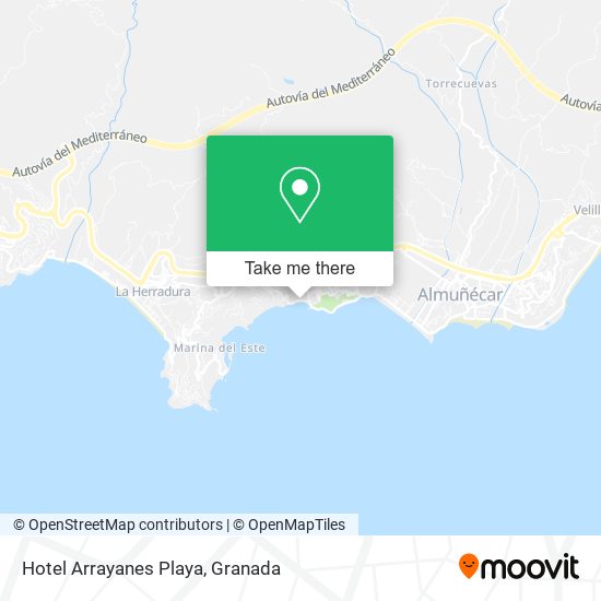 Hotel Arrayanes Playa map