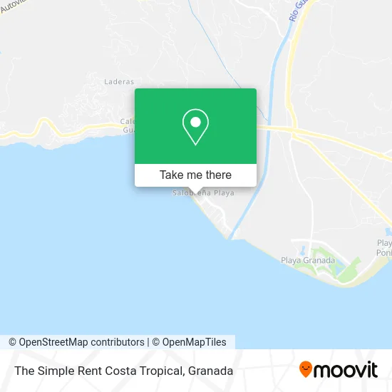The Simple Rent Costa Tropical map