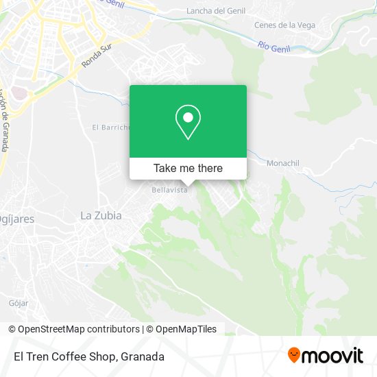 El Tren Coffee Shop map