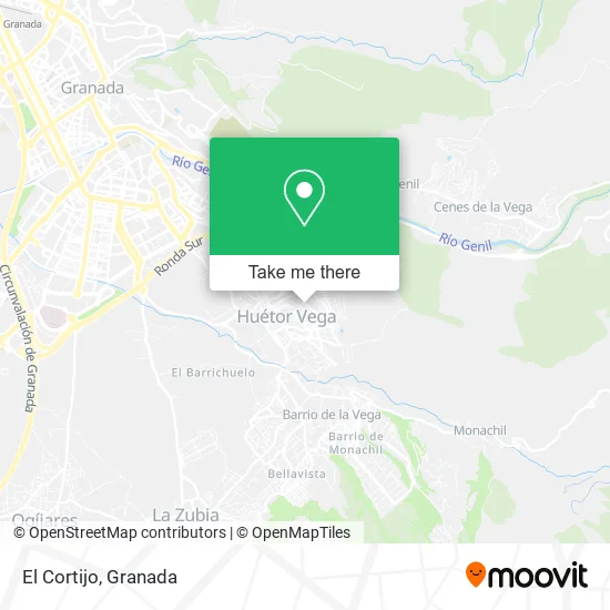 El Cortijo map