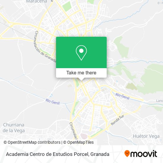 mapa Academia Centro de Estudios Porcel