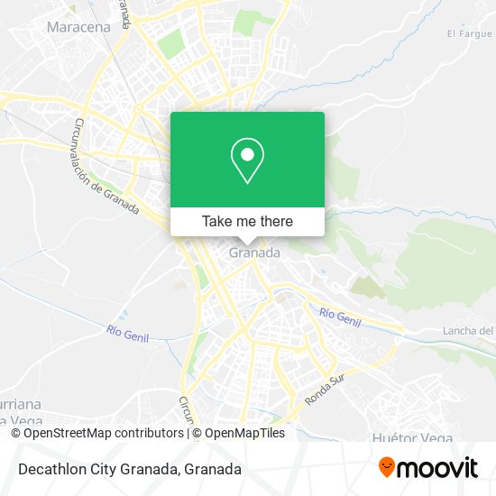 mapa Decathlon City Granada