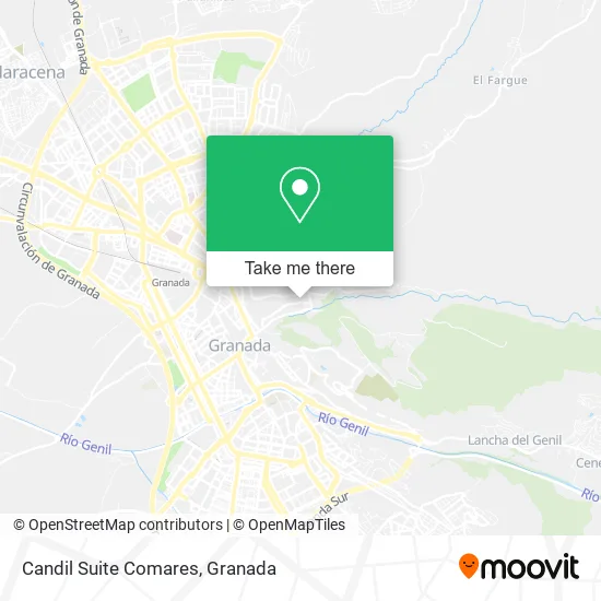 Candil Suite Comares map
