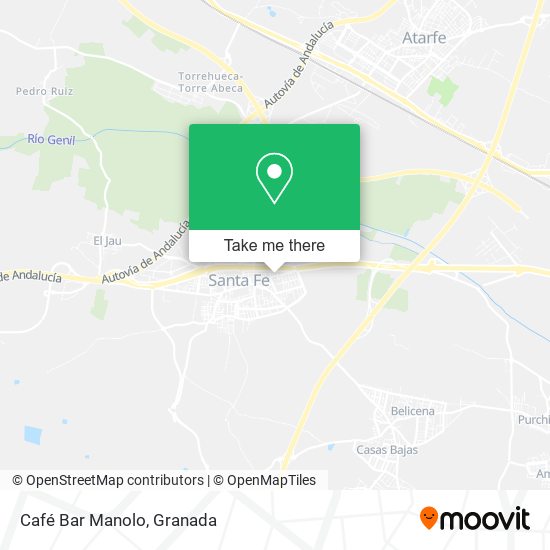 mapa Café Bar Manolo