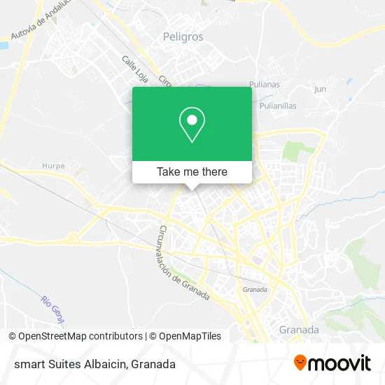 smart Suites Albaicin map