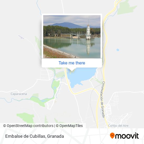 Embalse de Cubillas map