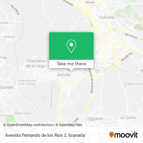 mapa Avenida Fernando de los Rios 2