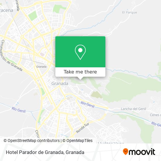 mapa Hotel Parador de Granada