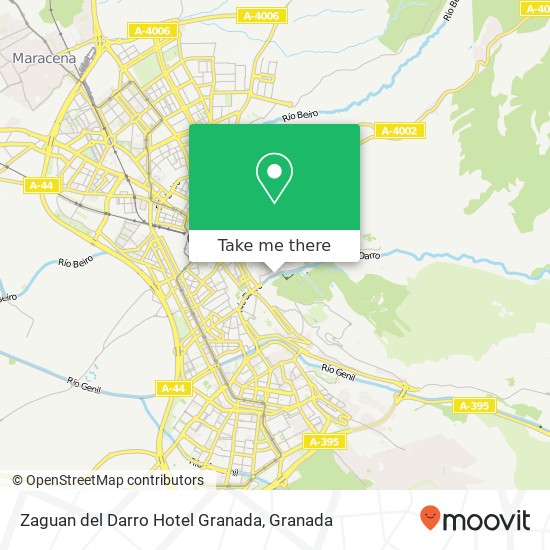 mapa Zaguan del Darro Hotel Granada