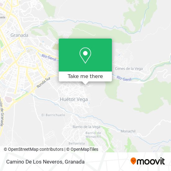 Camino De Los Neveros map