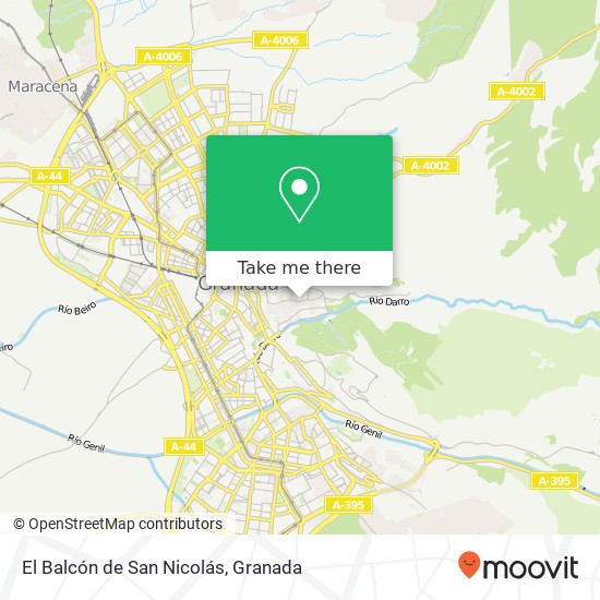 El Balcón de San Nicolás map