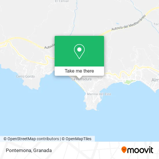Pontemona map