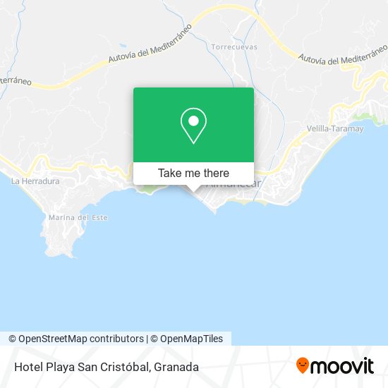 Hotel Playa San Cristóbal map