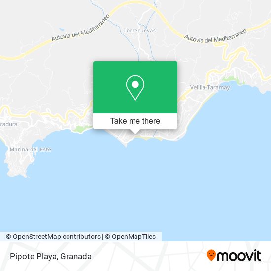 Pipote Playa map