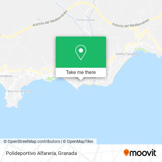 Polideportivo Alfarería map