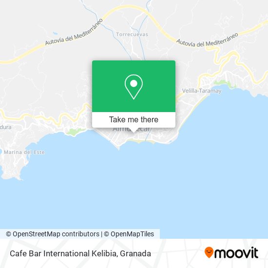 Cafe Bar International Kelibia map