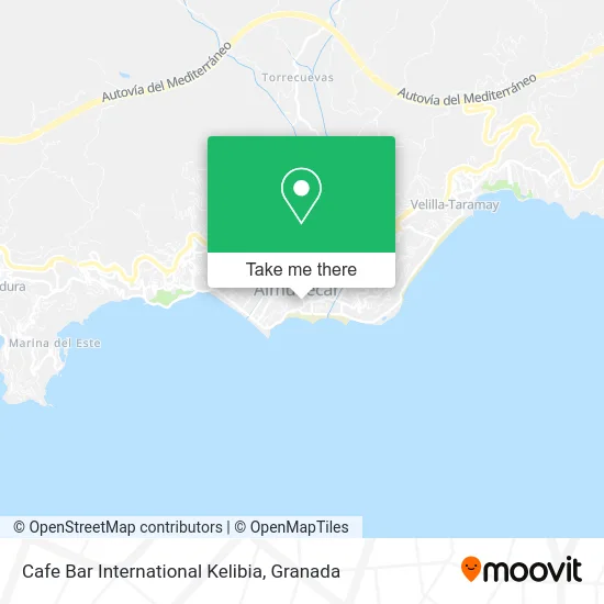 Cafe Bar International Kelibia map