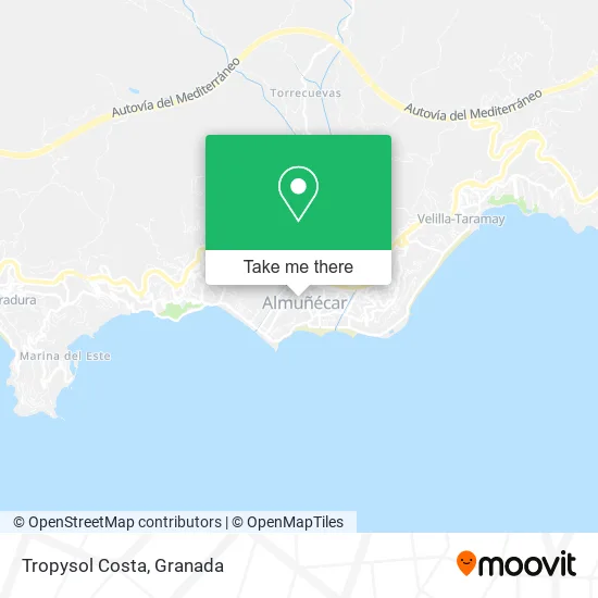 Tropysol Costa map